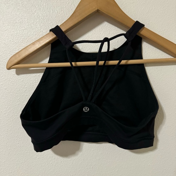 Lululemon Trinity Bra Black Strappy Workout Gym-6 - Picture 3 of 6